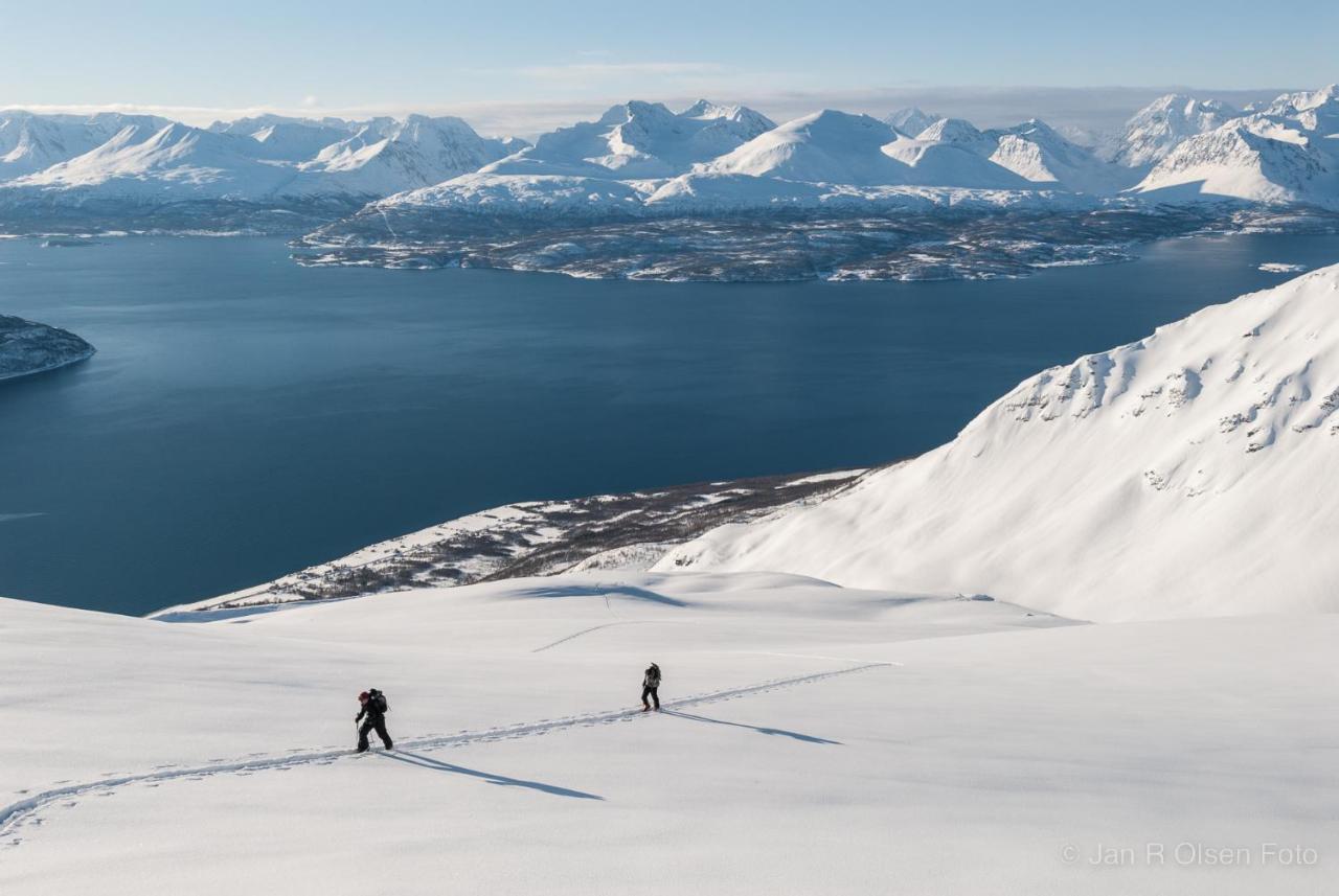 Ferienwohnung Lyngenfjord,Odins Hus Olderdalen Exterior foto